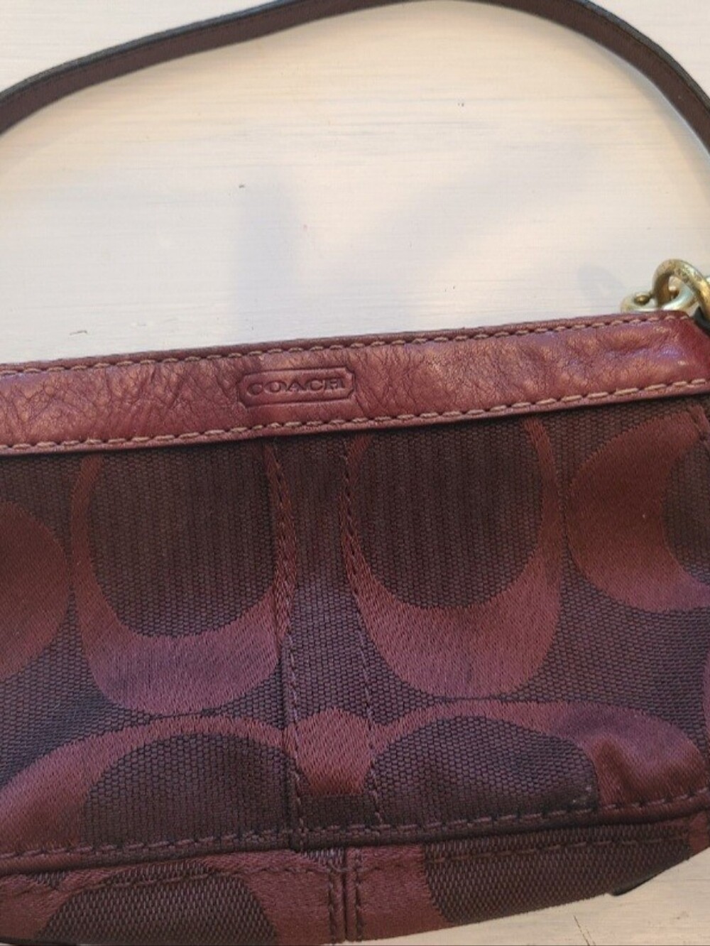 Vintage Coach y2k mini zoe in burgundy
